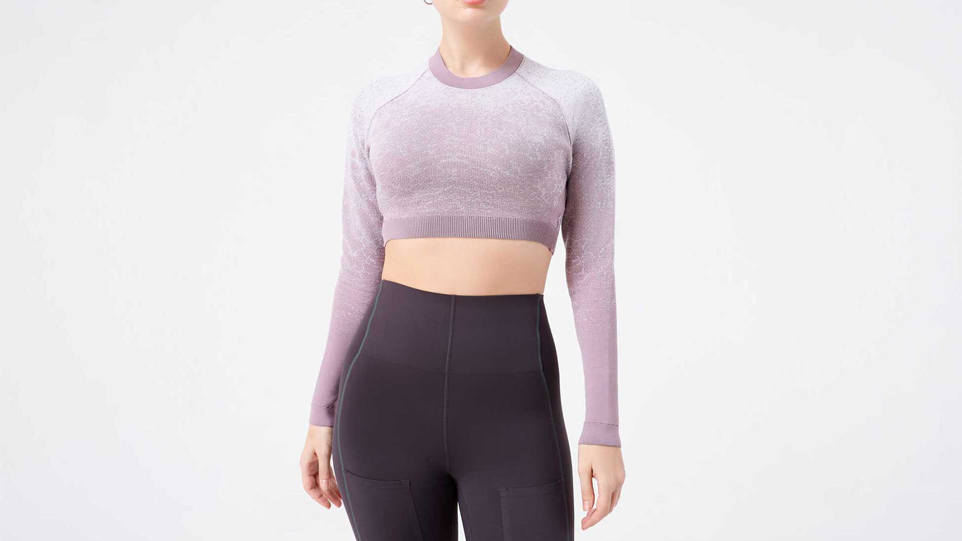 Light violet crop top