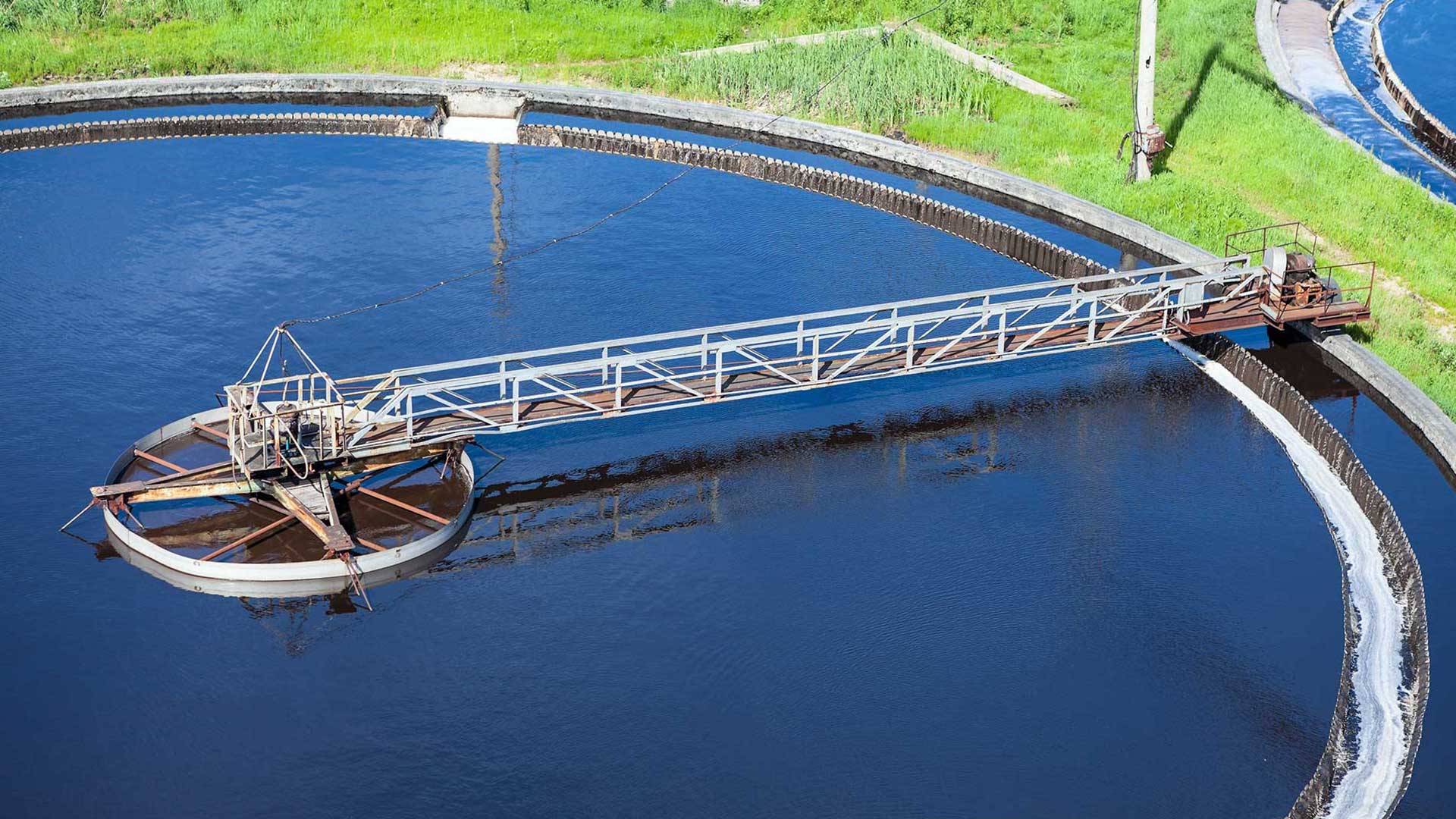 Water saving technique aerial view