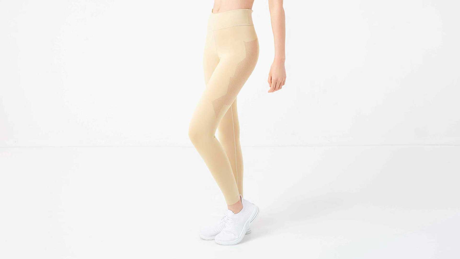 Cream color yoga pants