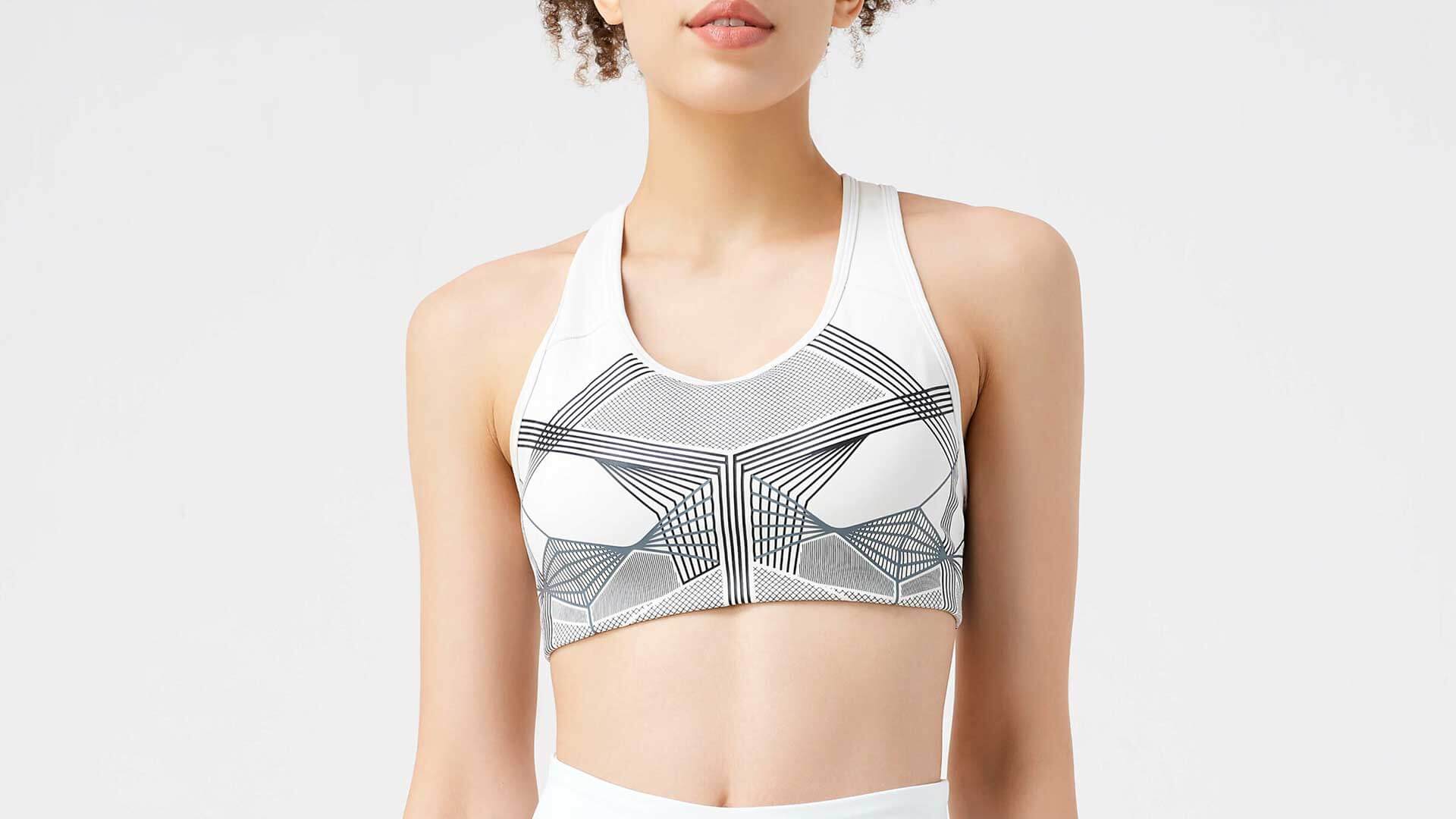 White sports bra for women